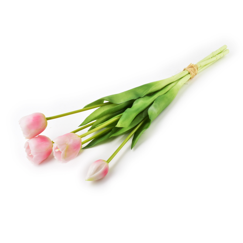 Kwiat sztuczny bukiet TULIPAN x5szt gumowy