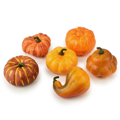 Pumpkins in a net MAVE, mixed, set of 6
