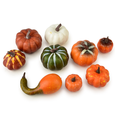 Pumpkins in a net MAVE, mixed, set of 9