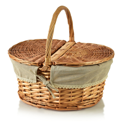 Piknikový košík WILL, 40 x 30 x 20/36 cm