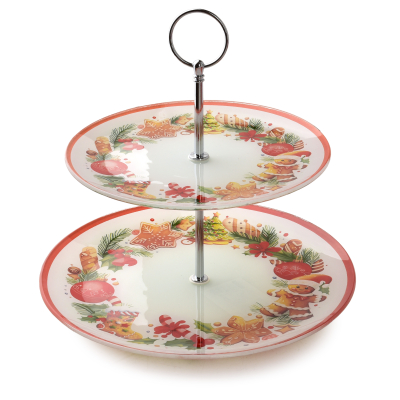 Etagere SANTA LILA, zweistufig, 20 cm + 25 cm