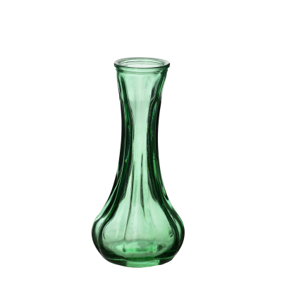 Wazon szklany SERENITE, zielony, na 1 kwiat, 4 x 16,5 cm