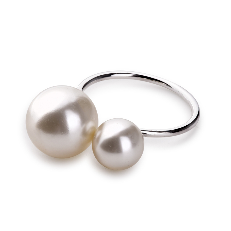 ADRIANNE stříbrný perleťový držák na ubrousky 7x5x3cm
