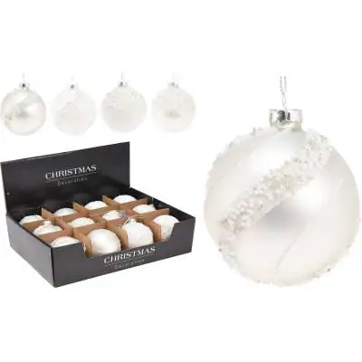 Bombka 8cm WIT 4 designs