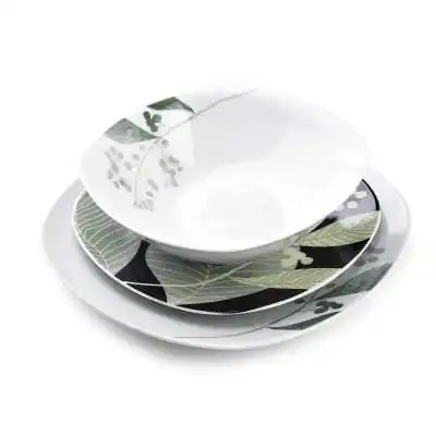 HERBAL BLACK Jídelní set 18 položek