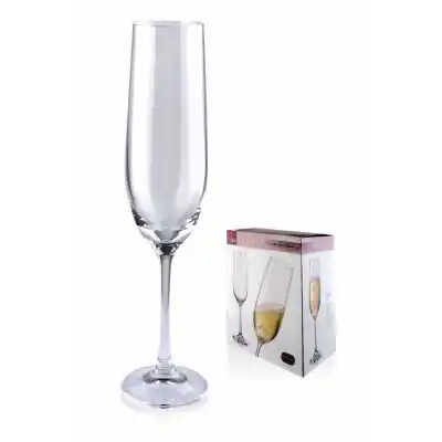 BOHEMIA VIOLA Set of 6 190ml champagne glasses