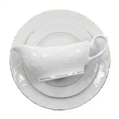 ROCOCO ZŁ PASEK Serwis obiad 12osób 43części 2...