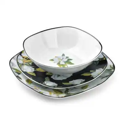 MAGNOLIA ZWART Eetset 18 stuks