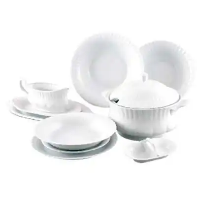 IWONA BIAŁY Serwis obiadowy 12osób 45części z wazą