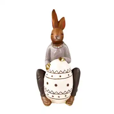 Plastic figurine Hare 20x24xh42cm