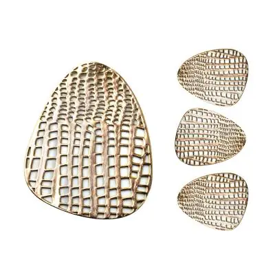 LEILA Set van 4 bekerhouders 10cmx13cm