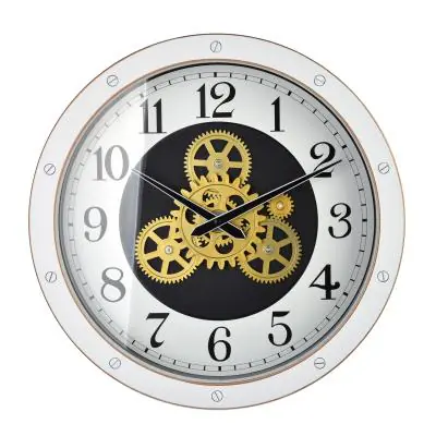 RAMSEY Zegar 40cm z ruchomym mechanizmem 40x40x7cm